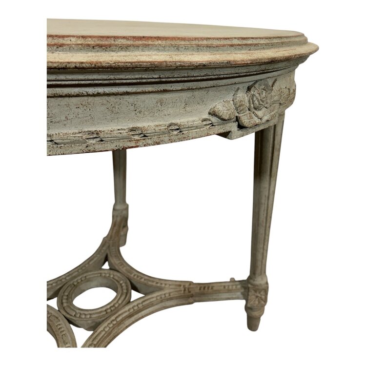 Antique Gustavian Round Coffee or Side Table