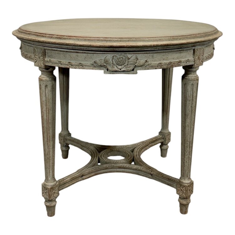 Antique Gustavian Round Coffee or Side Table
