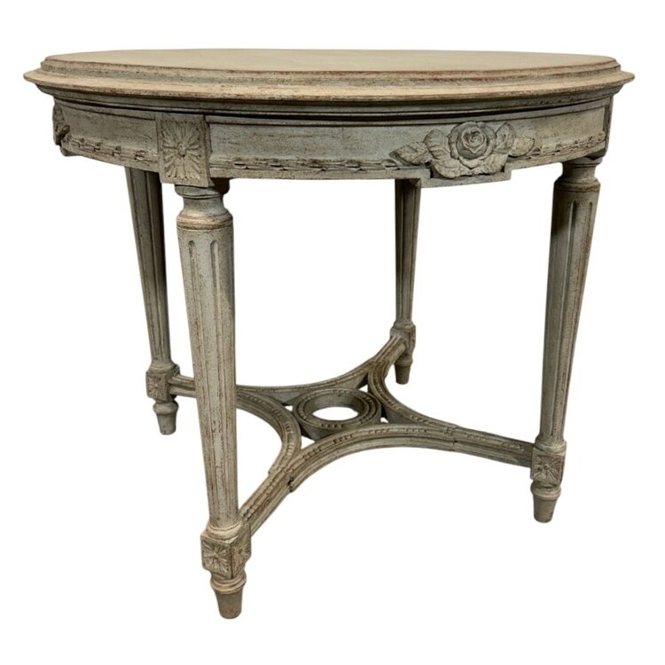Antique Gustavian Round Coffee or Side Table