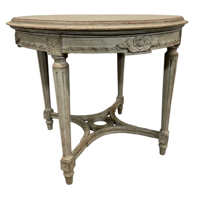 Antique Gustavian Round Coffee or Side Table