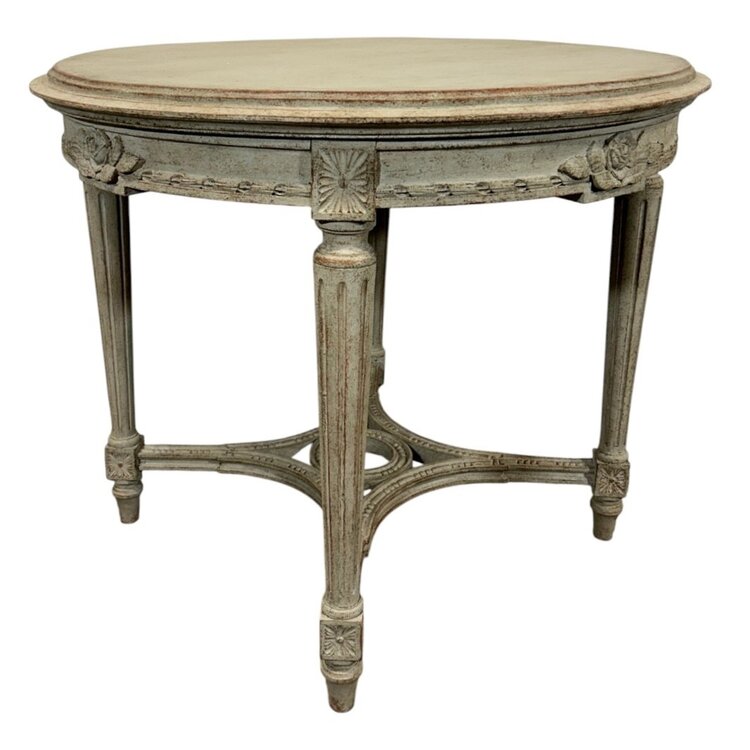 Antique Gustavian Round Coffee or Side Table