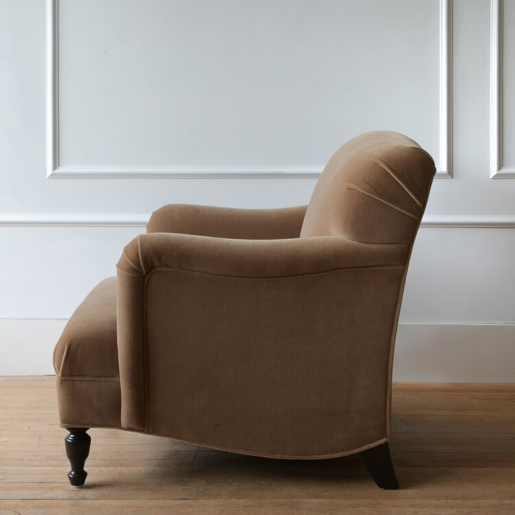 Gild & Co. Cotswolds Chair in Caramel Mohair