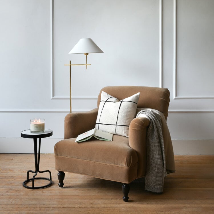 Gild & Co. Cotswolds Chair in Caramel Mohair