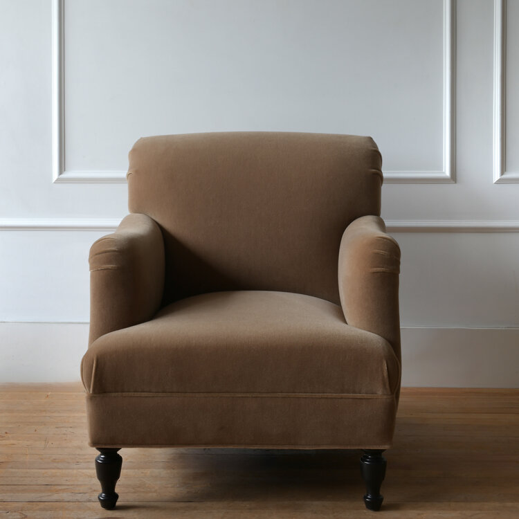 Gild & Co. Cotswolds Chair in Caramel Mohair