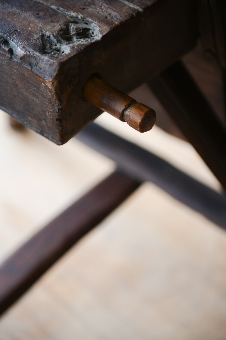 Antique Farmhouse Cricket Table