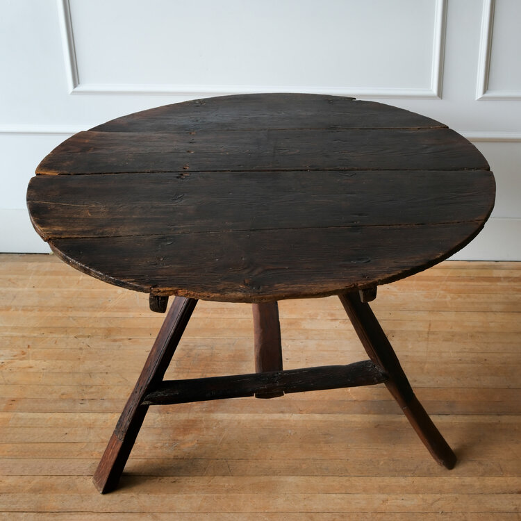 Antique Farmhouse Cricket Table