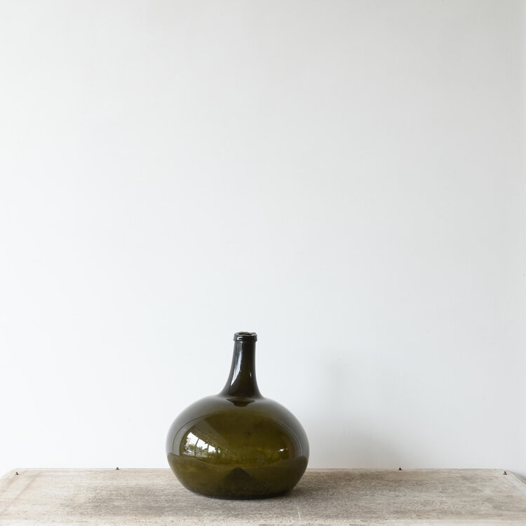 Antique Burgundian Marron Glass Spirits Jar