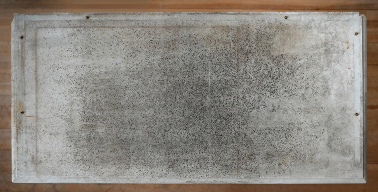 Antique Marble-Top Garden Table