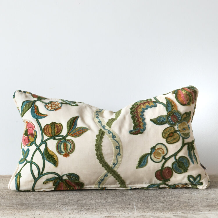 Sanderson Kitchen Garden English Quince cushion
