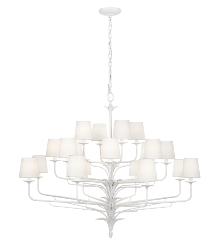 Amalfi 50" Three-Tiered Chandelier by Visual Comfort