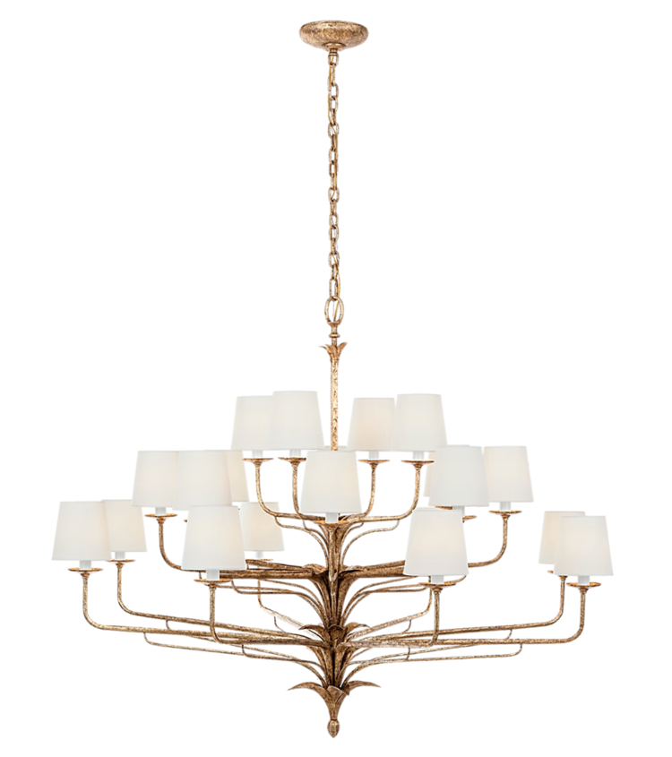 Amalfi 50" Three-Tiered Chandelier by Visual Comfort