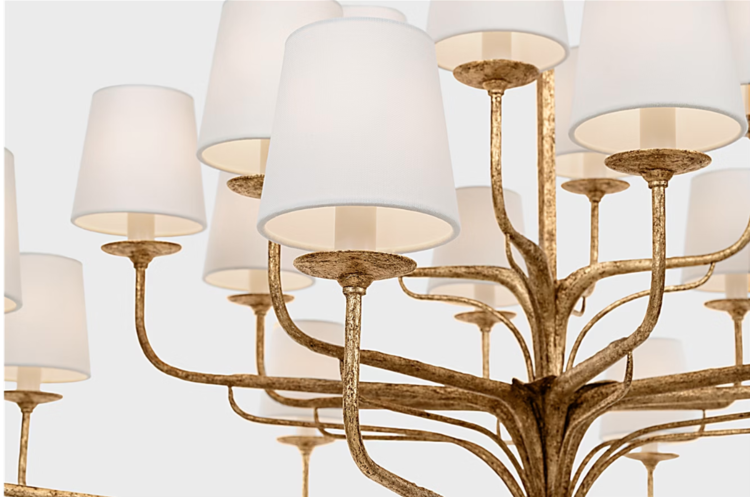Amalfi 50" Three-Tiered Chandelier by Visual Comfort