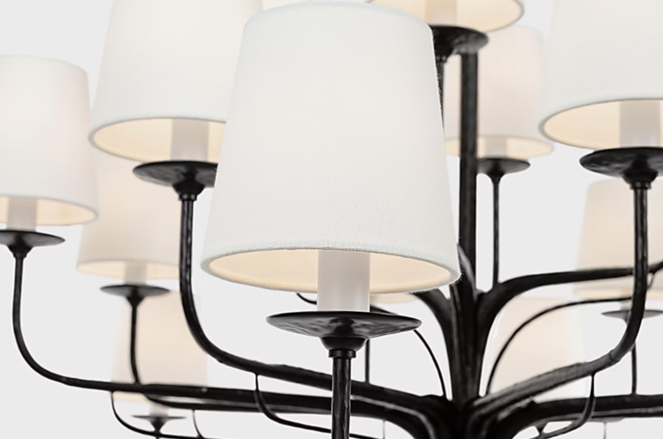 Amalfi 50" Three-Tiered Chandelier by Visual Comfort