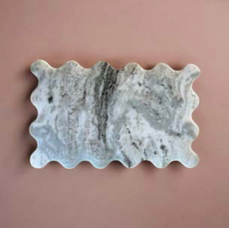 Meso Goods Scalloped Edge Marble Serving Board