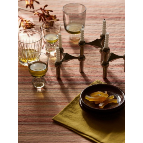 Linge Particulier Multicoloured Sienna French Linen Tablecloth 63” x 138”