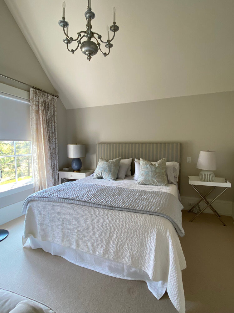 Upholstered Bed in Linen