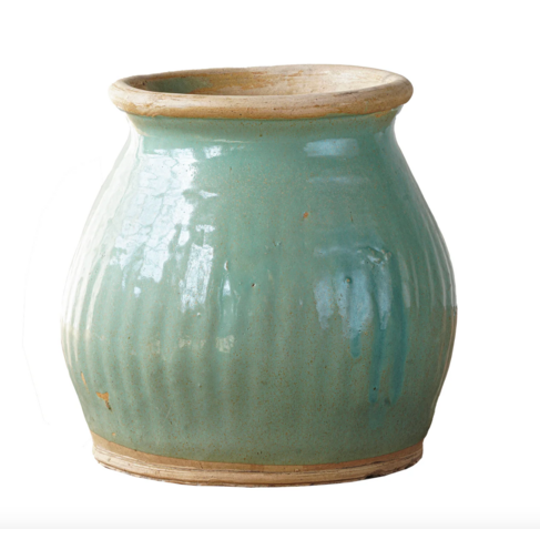 Vintage Vintage Celadon Pantry Jar