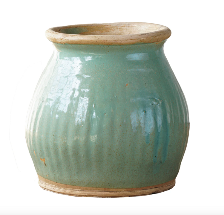 Vintage Vintage Celadon Pantry Jar