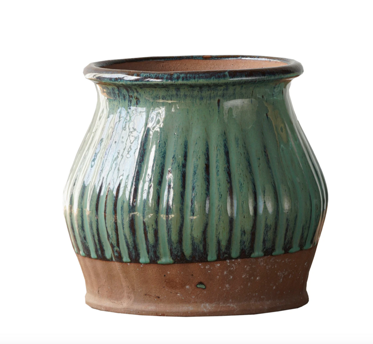 Vintage Vintage Celadon Pantry Jar