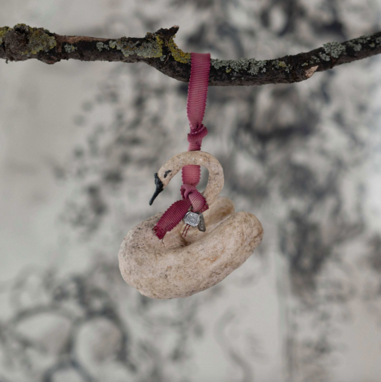Handmade Swan Ornament