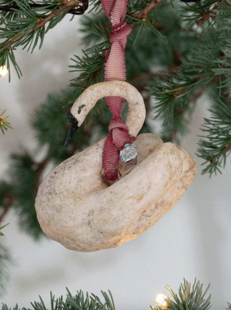 Handmade Swan Ornament