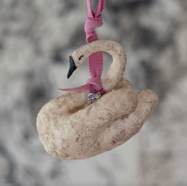 Handmade Swan Ornament