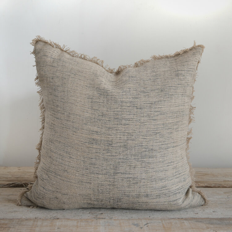 Bérengère Leroy Medina Cushion in Natural & Black