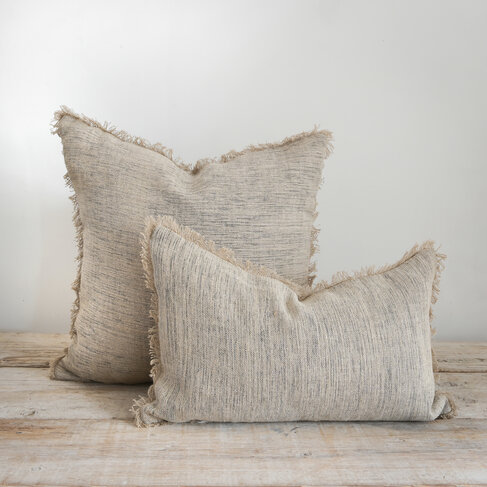 Bérengère Leroy Medina Cushion in Natural & Black