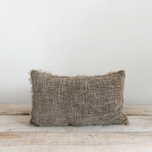 Bérengère Leroy Zahara Cushion in Écorce