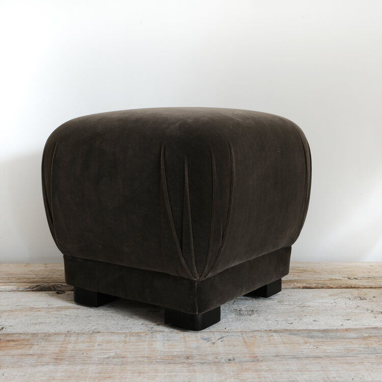 Gild Mushroom Footstool Ottoman in Velvet