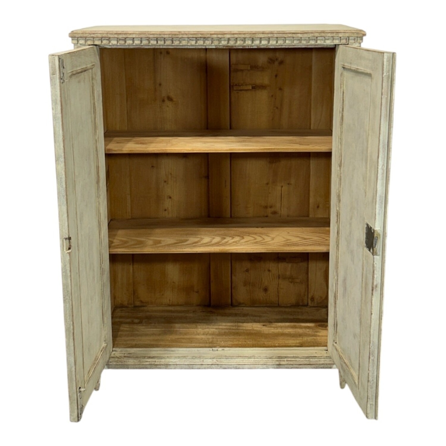 Antique Swedish Gustavian Pine Sideboard cream - Gild & Co.