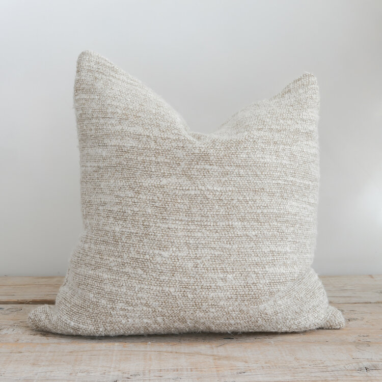 Nash Belgian Pillow in White