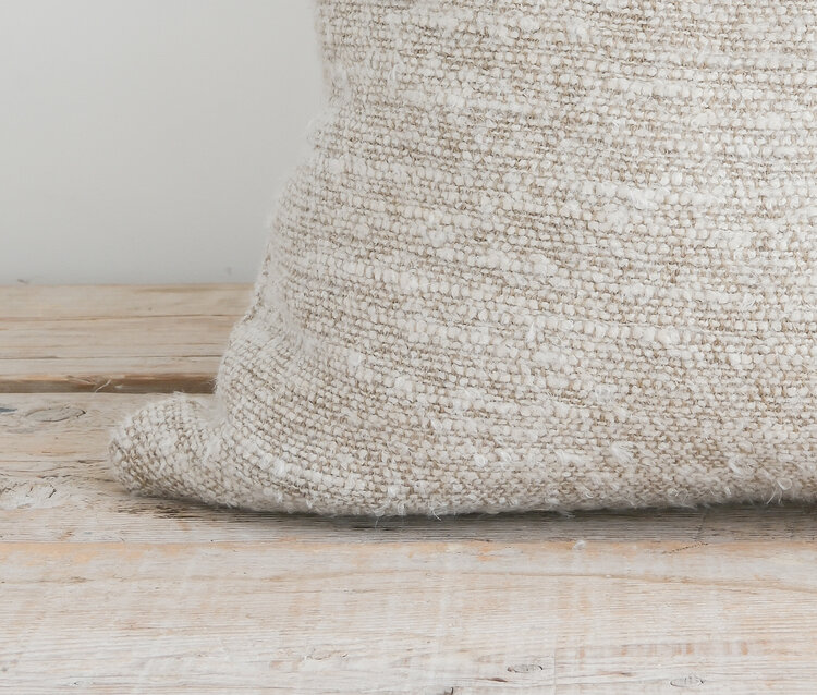 Nash Belgian Pillow in White