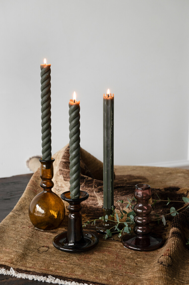 La Soufflerie Porta Candele Piccolo Dark Brown