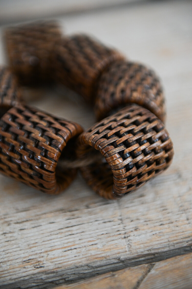 Rattan Napkin Rings (set of 6)