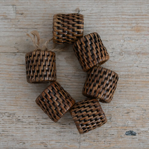 Rattan Napkin Ring (set of 6)