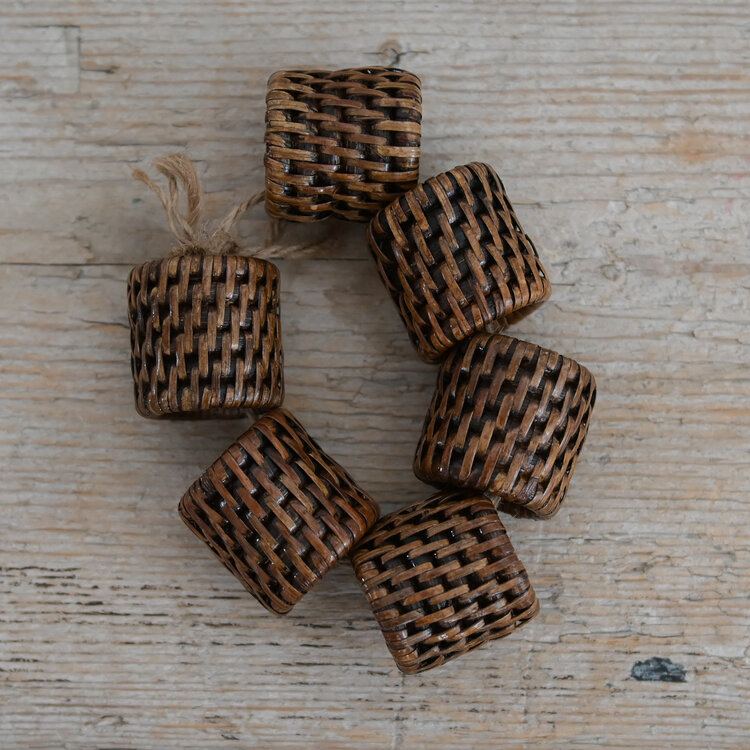 Rattan Napkin Rings (set of 6)