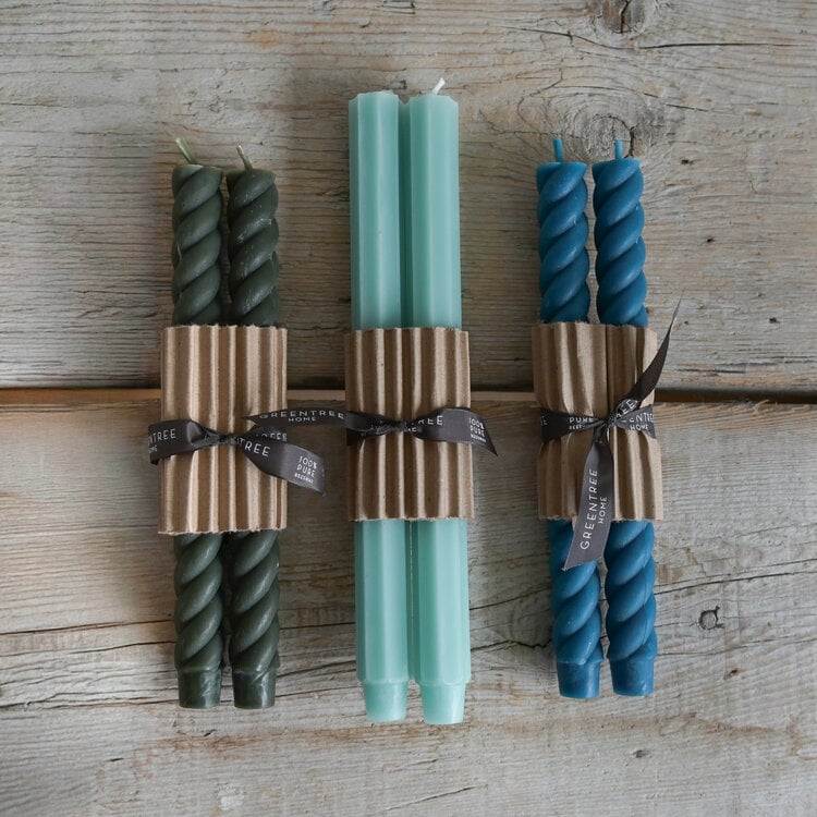 Pair of Rope Taper Candles