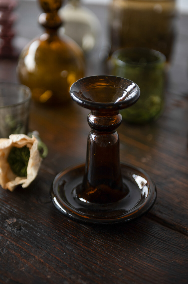 La Soufflerie Porta Candele Piccolo Dark Brown