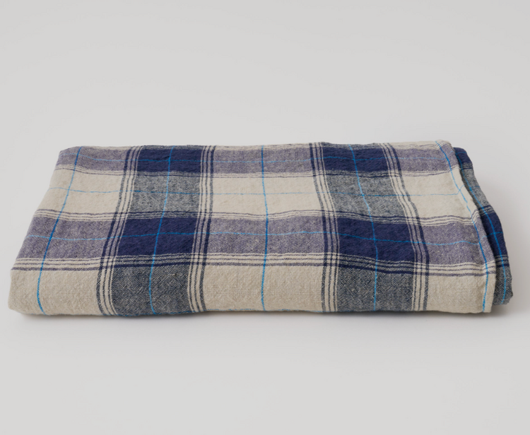 Linge Particulier Old School Checks French Linen Tablecloth