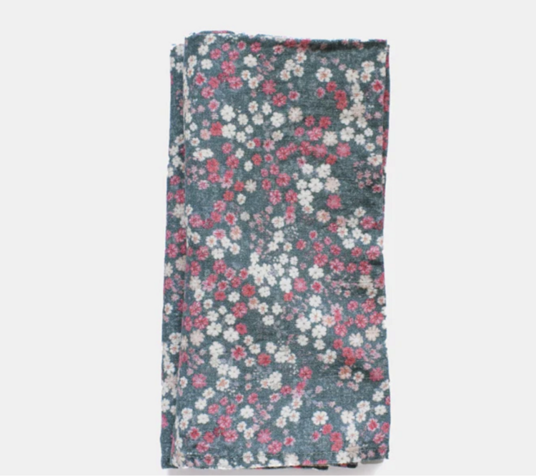 Linge Particulier Winter Flower French Linen Napkins (x6)