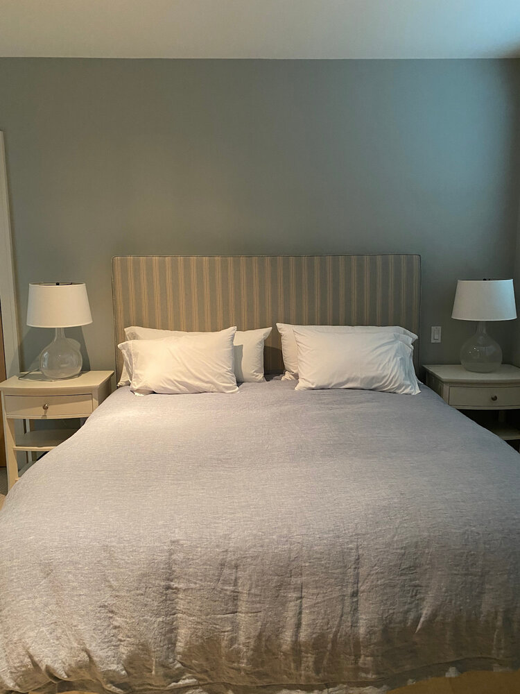 Upholstered Bed in Linen