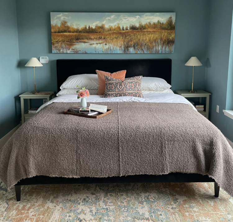 Upholstered Bed in Velvet