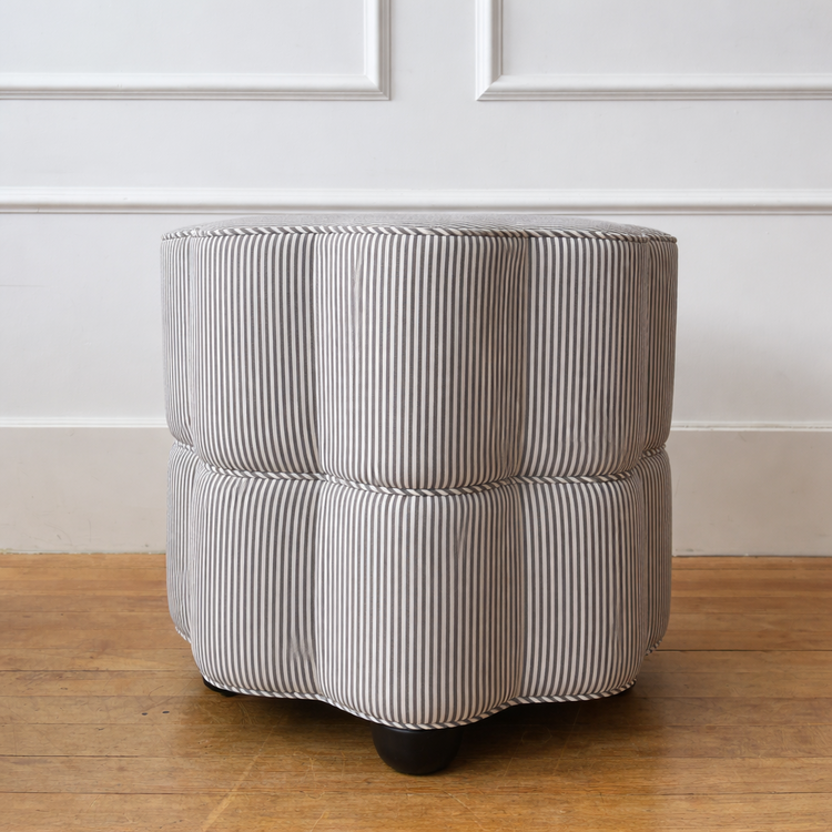 Ella Stool by Gild & Co. in Oswin Charcoal Stripe