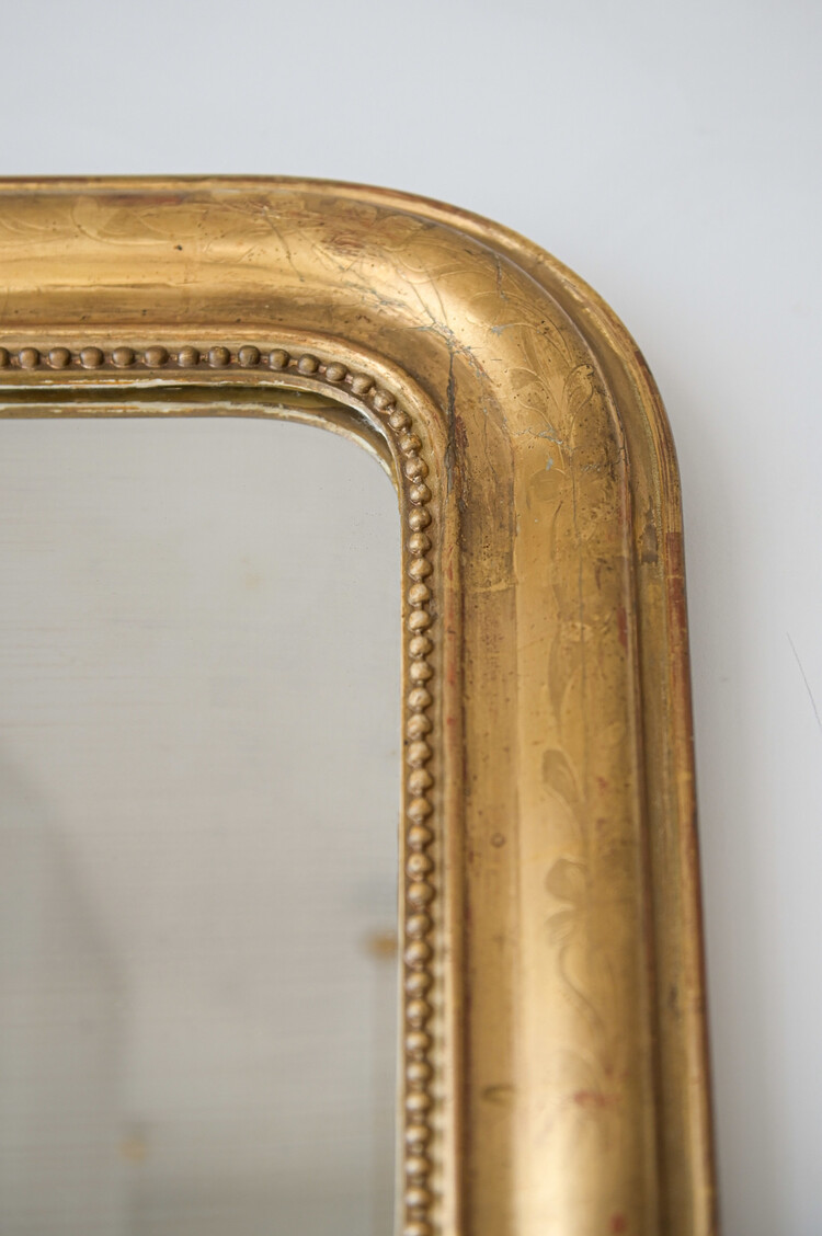 Antique Louis Philippe Mirror 52" x 26"