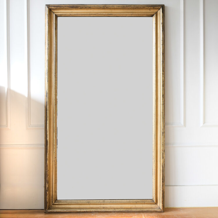 French Antique Rectangular Mirror
