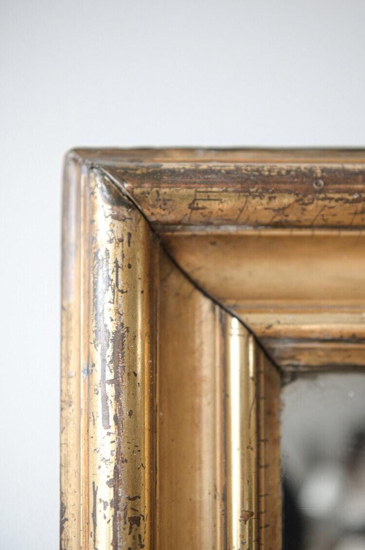 Antique Antique Rectangular Argente Mirror