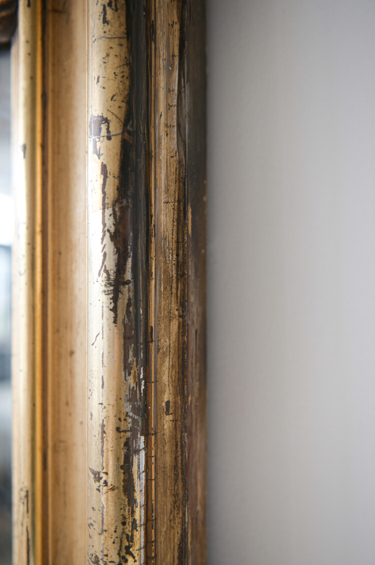 French Antique Rectangular Mirror