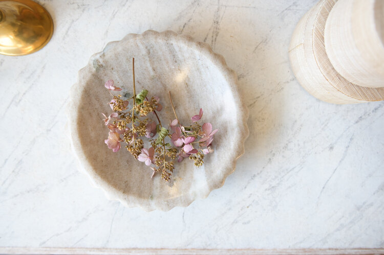 Made Goods Analia Beige Marble Tray