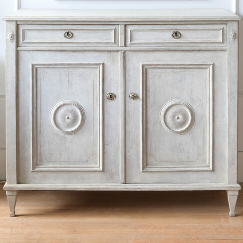 Antique Gustavian Soft Grey Sideboard (SOLD)